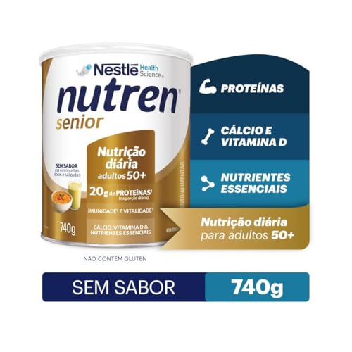 Nutren Senior - Suplemento Alimentar, sem sabor em pó, 740g