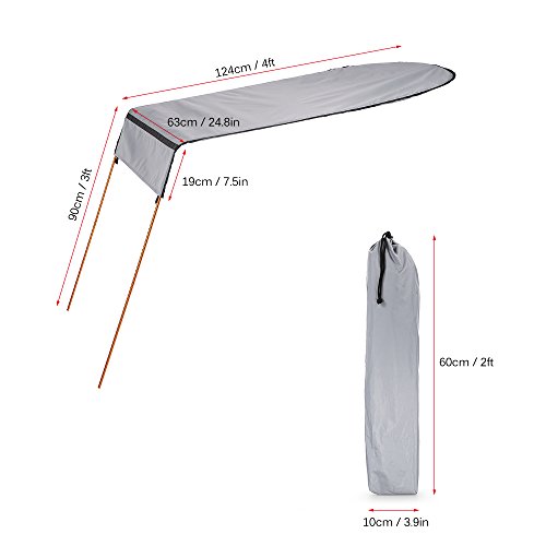 Lixada Kayak Boat Canoe Sun Shade Canopy for Single Person - Thumbnail 7