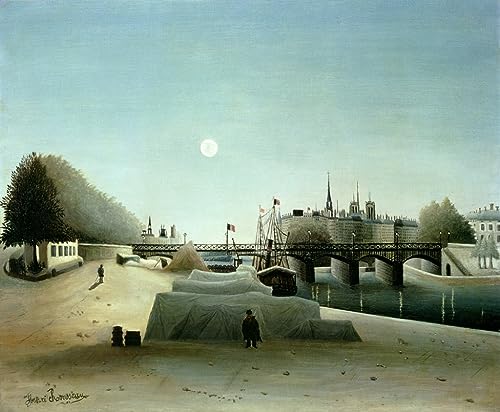 Impression d'art Île Saint-Louis par Rousseau tableau sur toile premium 60x90cm