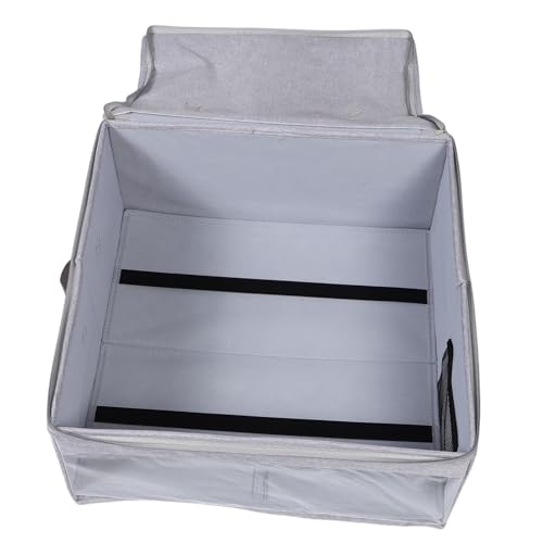 ABOOFAN Travel Hat Organizer Case with Lid Hat Storage Box for Closet Outdoor Portable Cap Carrier for Hats Clothing Accessories Modern Aesthetic Design