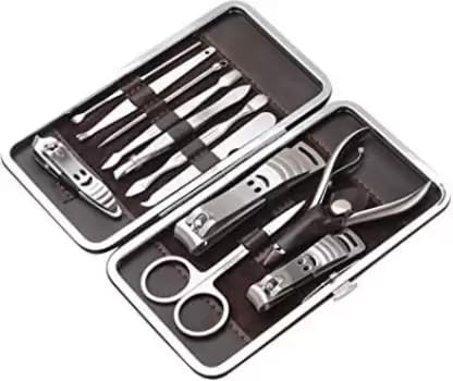 SHIARYA 12 Piece Nail Care Personal Manicure & Pedicure Set, Travel & Grooming Kit