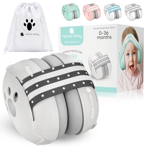 Image of Baby Ear Muffs Noise Protection, 25dB Noise Cancelling Headphones for Infants Toddlers 0-36 Months Airplane Travel Essentials