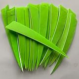 ONTFIHS 100PCS 5inch Shield Archery Fletches Fletching Arrow Feathers RW LW Right Wing Left Wing (Ri