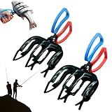 Pomeyard Valentines Day Gifts for Him 3 Claw Fish Gripper, Metal Fishing Pliers Gripper Catch Fish Control Clamp, Fishing Pliers Tool Fishing Accessories for Most Freshwater Fish Grip Tackle Holder