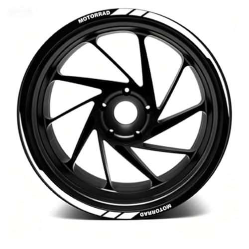 Autocollants roue moto pour BMW R1250RS et R1200R stickers jante résistant aux rayures Color8