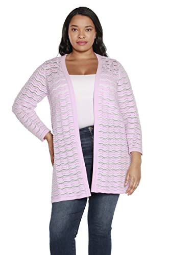 Shadow Striped Cardigan Sweater For Women Plus Size Long Cardigans For Women #TOP27