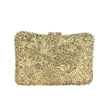 Women Sparkly Rhinestone Evening Clutch Butterfly Flower Crystal Purse Luxury Bride Evening Handbag Minaudiere Bag