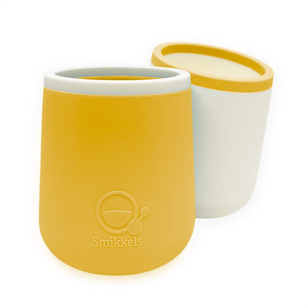 Gobelets en silicone pour enfants (set) - Jaune