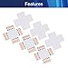 Jutagoss LED Strip Connector for 5050 RGB Cross Shape LED Strip Solderless Connector Adaptor 5 pin 12mm Connect Strip to Strip 20Pcs