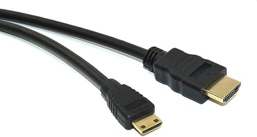 CBUS - Cable HDMI a Mini HDMI de 10 pies para Nikon D3500, D7500, D850, D500, Canon EOS R, RP, 5D Mark IV, 6D Mark II, 77D, 80D, Rebel SL3, SL2, T7,