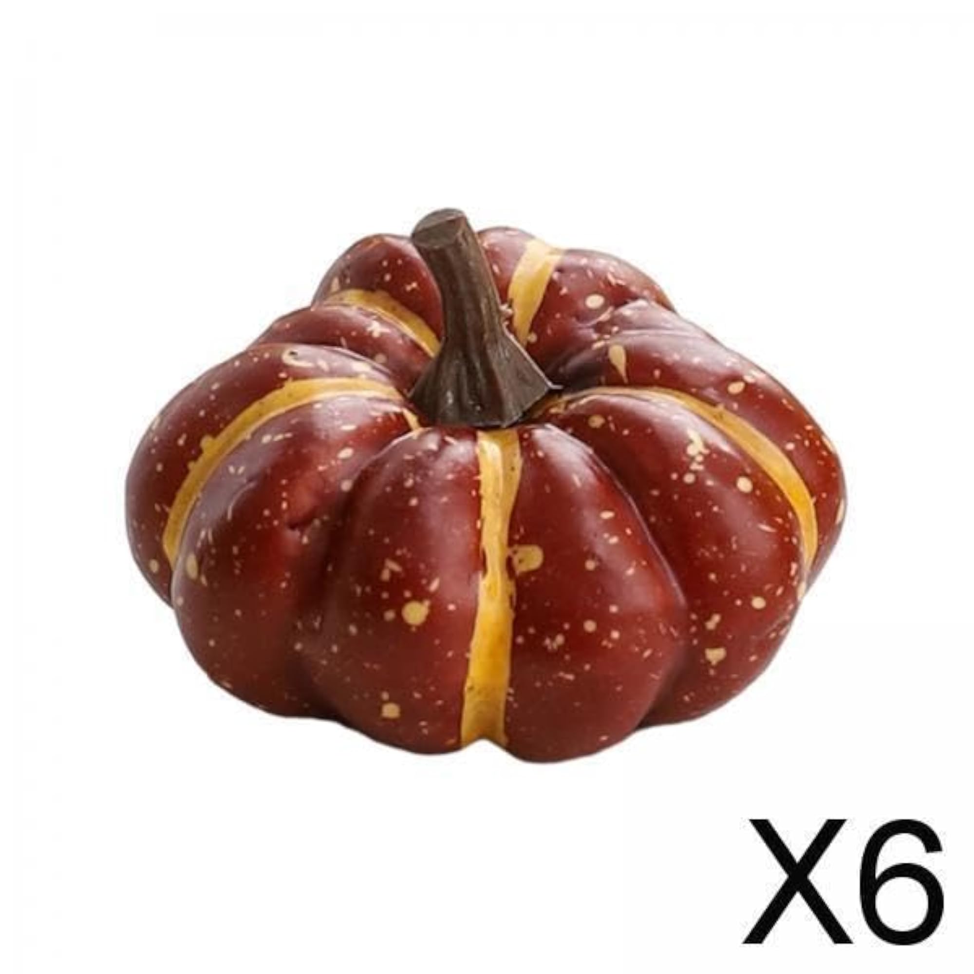 6x Foam Pumpkins Decorative Centerpieces for Halloween