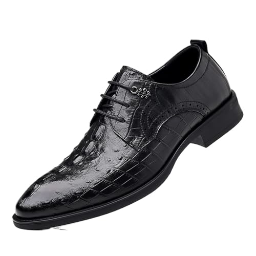 Dress Shoes for Men Golden Sapling Men's Casual Business Brogue Loafers Classic Office Flats Retro Footwear