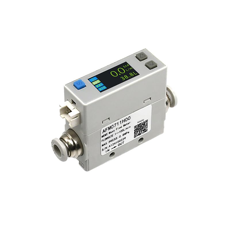 AFM07 Aerothermal Mass Flow Meter Compressed air Nitrogen Oxygen 2-200L/min High Accuracy High Stability and Convenient Operation