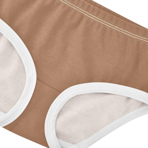 Joisal Pattern Girls Underwear Toddlers 2t Cotton Panties for Girl Brown Khaki Kids Undies Briefs4