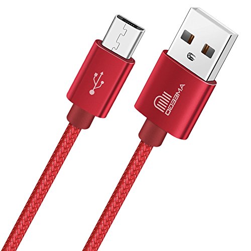 Themax® Câble tressé Android câble tressé Micro USB tressé Micro USB Câble USB tressé câble USB C câble tressé pour Samsung HTC One M8 HTC One M7, Blackberry, HTC, LG, Motorola 1 m 2 m 3 m de câble Cover