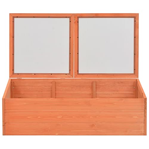 Jardinera de madera impermeable con cubierta protectora de policarbonato 4