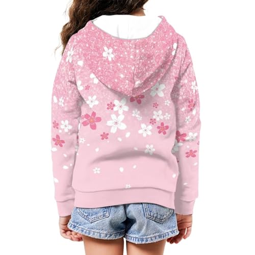 Kids Sweatshirts Boys Girls Zip Up Hoodies Size 6-14 Oversize Fall Jacket School4