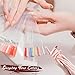 ADULLPONY 200Pcs Nail Swatch Sticks Nail Polish - Nail Sample Swatches for Gel Polish Clear Nail Polish Swatch Stick Nail Color Display - Nail Swatches Sticks