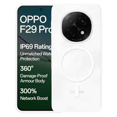 Image of amazon basics Luxury Paper Thin Case Cover for Oppo F29 Pro 5G 5G | Matte Finish | Compatible with magsafe | (White, Oppo F29 Pro 5G 5G)