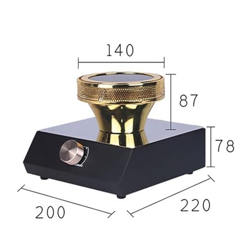 TsoLay Syphon-Kaffeemaschine, Glas-Siphon-Vakuum-Kaffeemaschine Mit Halogenlampe, Heizleistung Bis 750 °C, 5-stufige Temperatureinstellung, Ideal Für Büro, Küche Und Haushalt