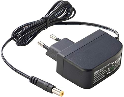 PremiumCord Universelles Netzteil 230V / 12V / 0,5A, AC/DC-Netzteil, Netzadapter und Stromkabel für Router und andere 5 V-Geräte, 5,5 mm/2,1 mm Ausgangsstecker, Kabellänge 1,5 m