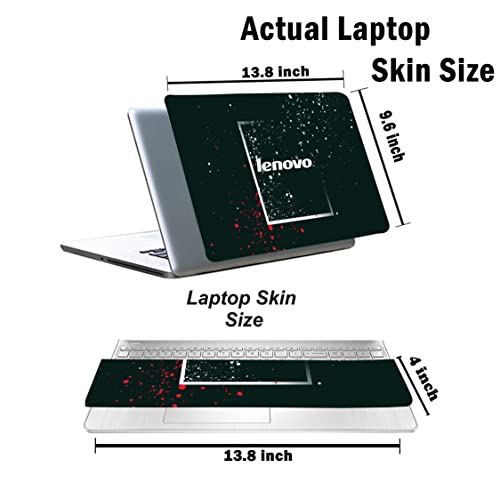 Image of Pattern L4 Top+Wrist Pad Vinyl Laptop Skin /Sticker /Cover for 14 Inches Laptops Laminated-Removable-HD Quality Compatible for Lenovo.(13.8x9.6 Inches)