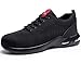 SPIEZ Scarpe Antinfortunistiche Uomo Donna - Scarpe da Lavoro Sicure con Cuscino d'Aria, Comode, Leggere e Traspiranti, Nero, Taglie EU 36-46 immagine