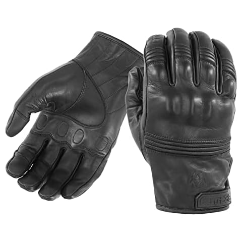 Damascus Gear: ATX96 All-Leather Gloves - Hard Knuckles, Reinforced Palms, Contoured Fit, Touchscreen Capable (Large) Cover