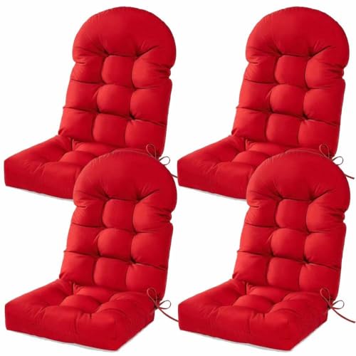Chaise Adirondack résistante à la décoloration | Ensemble de 4 fauteuils de jardin robustes