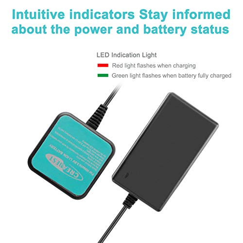 Creabest 3.6V Battery Charger Compatible with Hitachi EBM315 326263 326299 DB3DL DB3DL2 Lithium-ion Batteries
