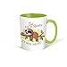 Produktbild Trötsch Tasse Faultier Rentner weiß grün: Kaffeetasse Teetasse Geschenkidee Geschenk