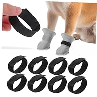 BCOATH 10pcs Dog Rain Boots Socks Non Slip Paw Protector Bands for Animal Footwear Straps Rainy Days