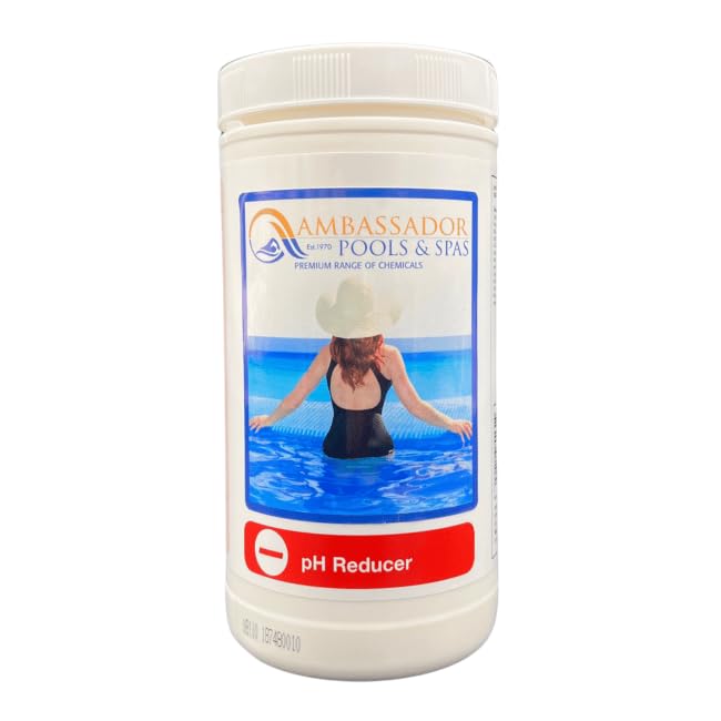 Ambassador Pools & Spas Small pH Minus 1.5kg – Pool & Spa pH Reducer, Water Balancer