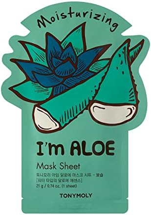 TONYMOLY I'm Real Moisturizing Aloe Mask Sheet, Pack of 1