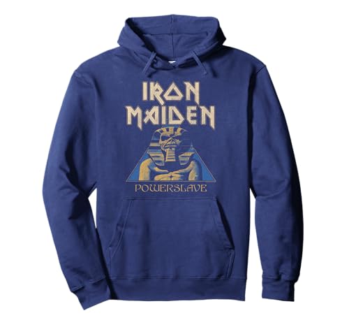 Image of Iron Maiden Pyramid Sphinx Navy Pullover Hoodie