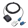 Vecys Fakra GPS Antenne 1575.42 MHz Fakra C Adapter Gerade 28DBi mit 3 m Auto GPS Fakra Antenne Magnetfuß für…