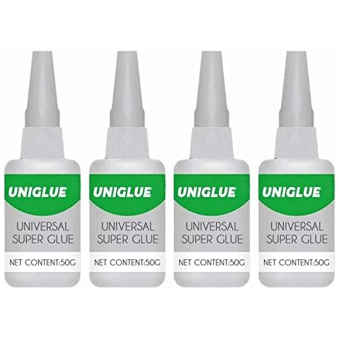 2/4pcs Uniglue Universal Waterproof Super Glue Strong Plastic Glue for Ceramic Resin Metal Glass 4pcs Cover
