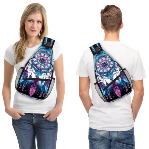 Bolso cruzado unisex multifuncional Sling Bag para mujer y hombre miniatura 7
