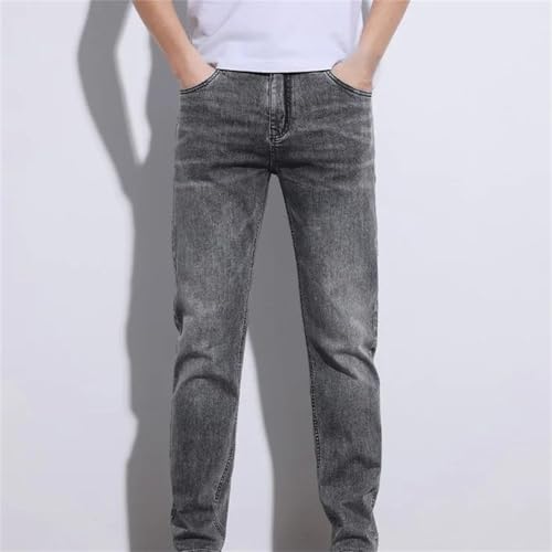 Men's Spring Fall Jeans – Slim Straight Stretch Denim Pants, Regular Fit Casual Cowboys Style3