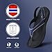 AEROTHOTIC Comfortable Arch Support Flat Sandals for Women Comfy Toe Post With Cute Soft Padded Straps Casual Fashion Vacation Essentials Dressy Shower Sandals (Aura Navy Size 6)