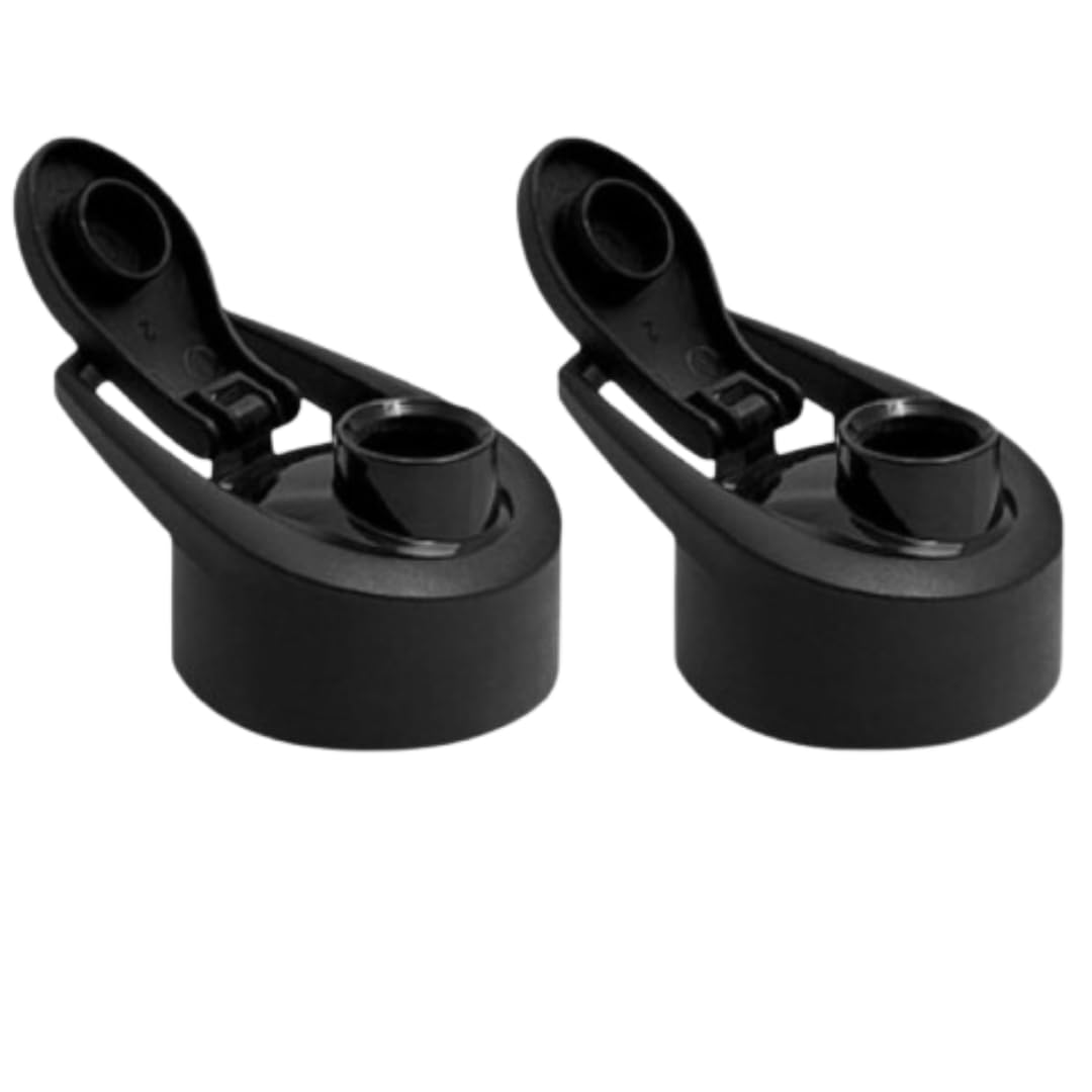 Blazetron(Pack of 2) 46mm Replacement Sipper Cap, Leakproof Flip Lid, Durable Material, Perfect for Gym and Office Bottles (CAP-23-4)