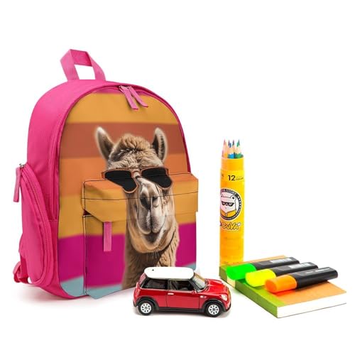 Camel Wearing Sunglasses Mini Backpack Light Weight Small Travel Backpack Shopping Travel Daypack3
