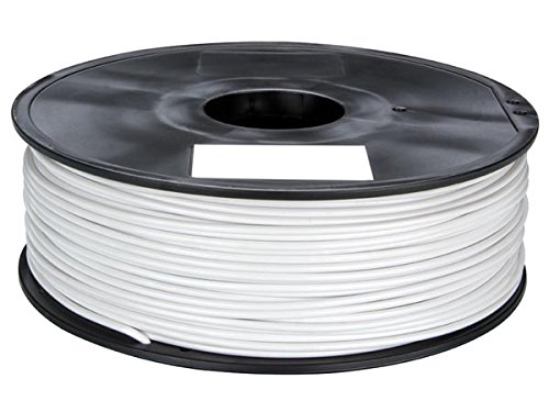 Velleman PLA175W1 PLA Filament for 3D Printers, 1 Grade to 12 Grade, 14172" Length, 1/16" Diameter, White