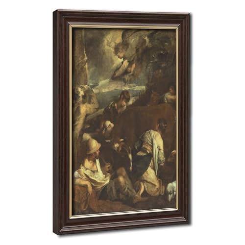 Toile L'Annonciation aux bergers tableau poétique décoration murale maison