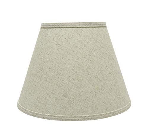 Aspen Creative 32683A Transitional Hardback Empire Shaped Spider Construction Lamp Shade in Beige, 13" Wide (7" x 13" x 9 1/2")