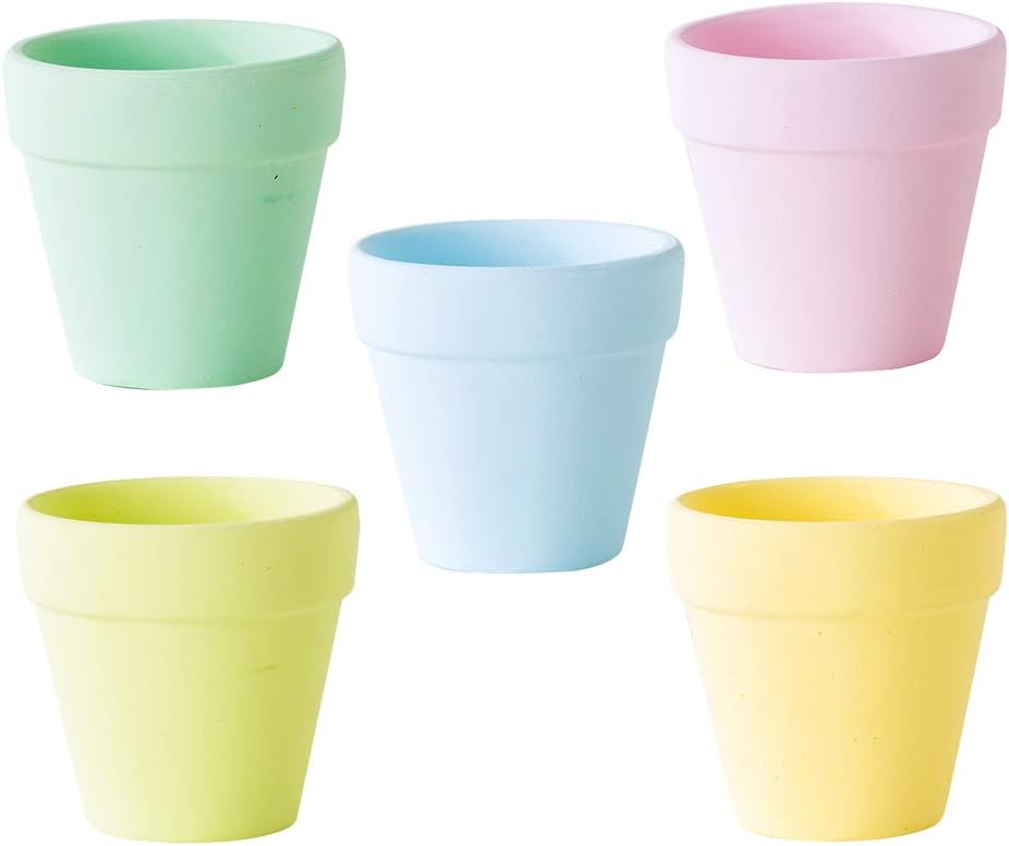 5pcs Macaron Flower Pot Planter Mini Plant Pots Ceramic