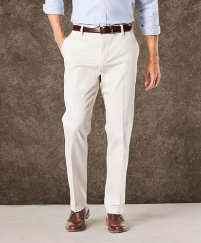 Image of Dockers Mens Straight Fit Signature Lux Cotton Stretch Khaki Pant - Creased