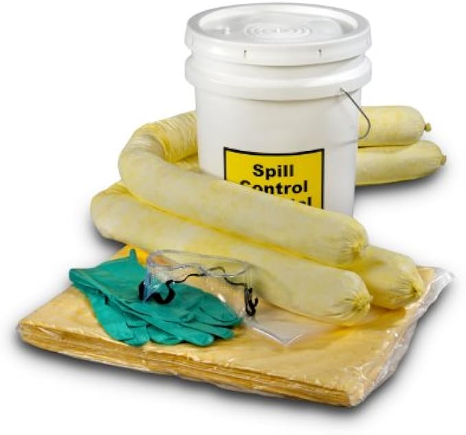 ESP SK-H5 16-Pack 5 Gallon Hazmat Absorber Spill Kit, 5 Gallon Oil Suction, Yellow