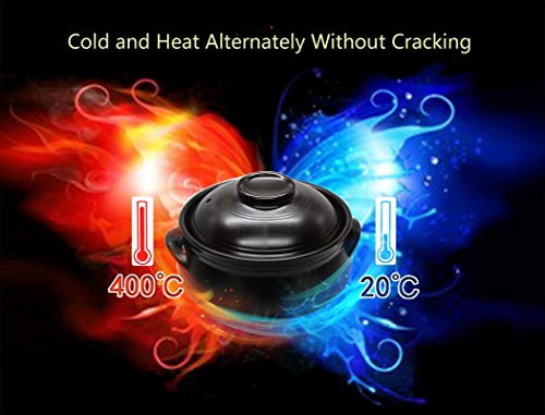 Korean Premium Ceramic Bowl With Lid, For Cooking Hot Pot Dolsot Bibimbap And Soup,2 Liters. #TOP5