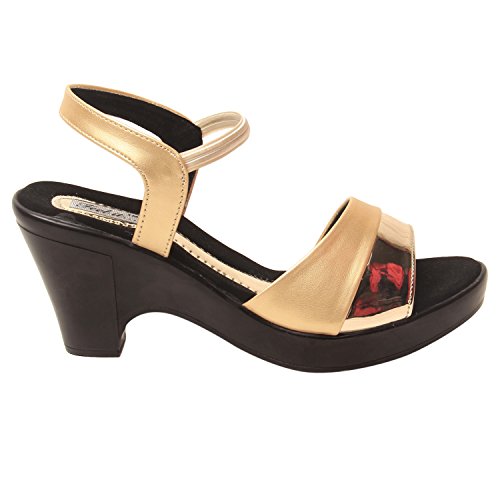 Image of Feel it Leatherite Black Color Wedge for Women's & Girl's